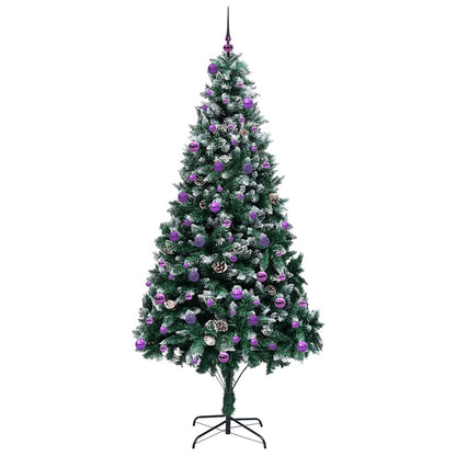 Artificial Christmas Tree with 300 LEDs with Stand Green 240 cm