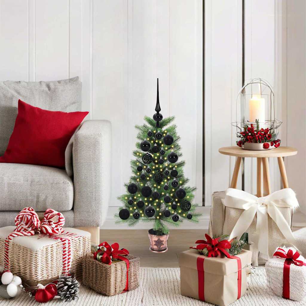 Christmas Tree with 150 LEDs with Stand Green 65 cm PE