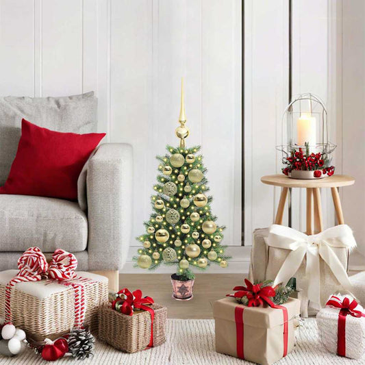 Christmas Tree with 150 LEDs with Stand Green 65 cm PE