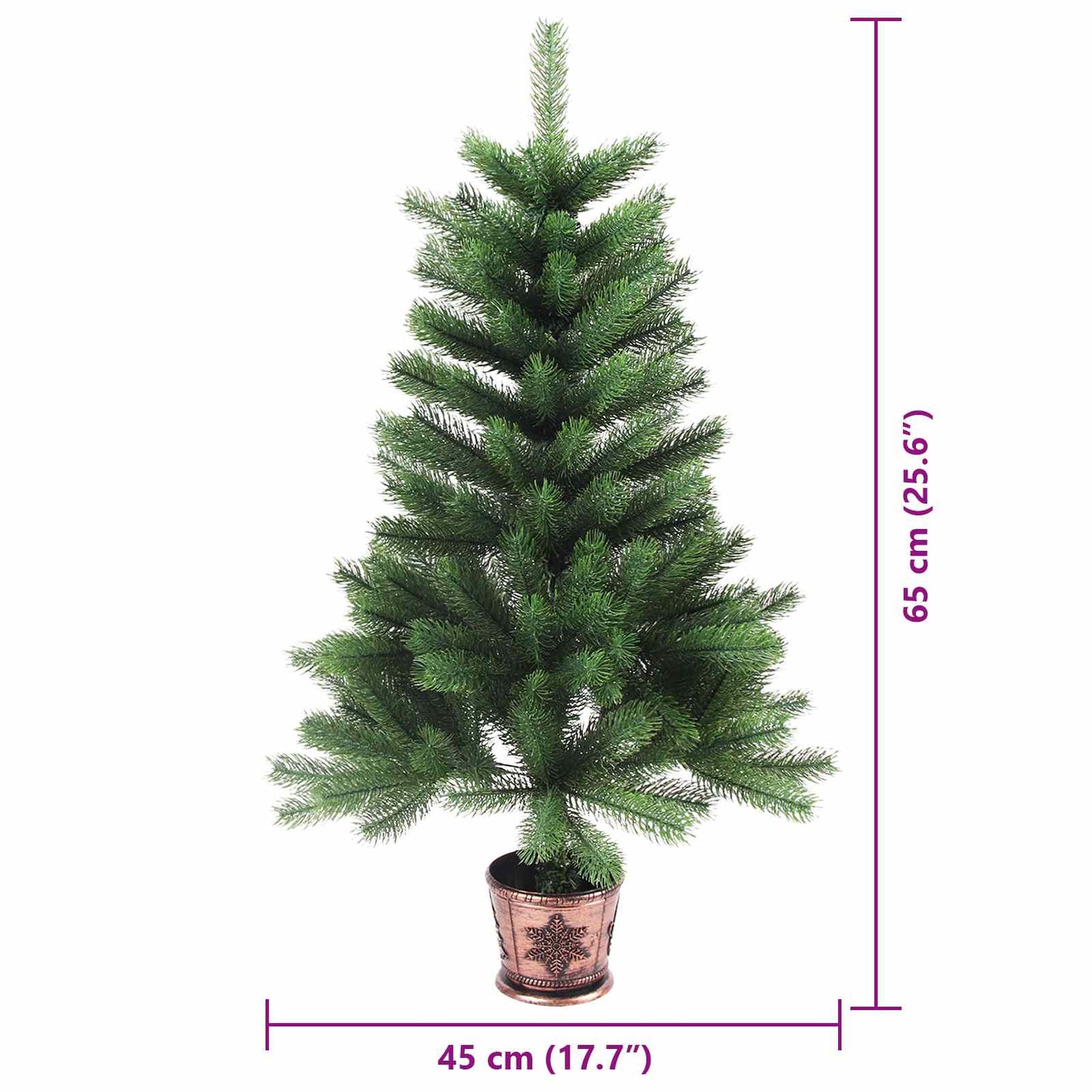 Christmas Tree with 150 LEDs with Stand Green 65 cm PE