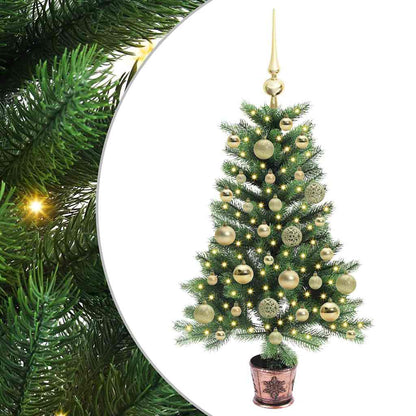 Christmas Tree with 150 LEDs with Stand Green 90 cm PE