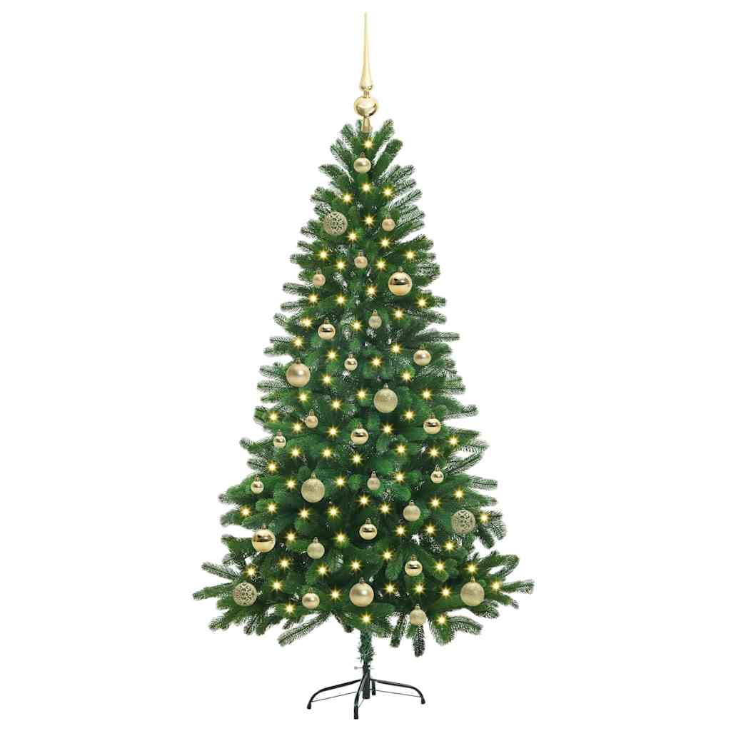 Christmas Tree with 150 LEDs with Stand Green 150 cm PE