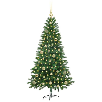 Christmas Tree with 150 LEDs with Stand Green 150 cm PE