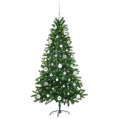 Christmas Tree with 150 LEDs with Stand Green 150 cm PE