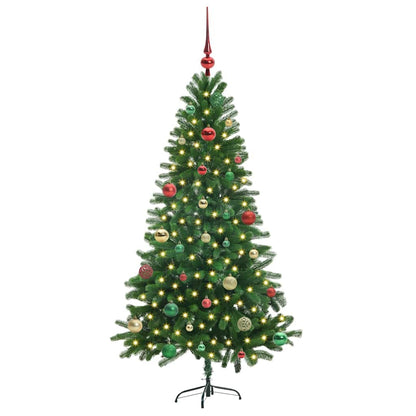 Christmas Tree with 150 LEDs with Stand Green 150 cm PE