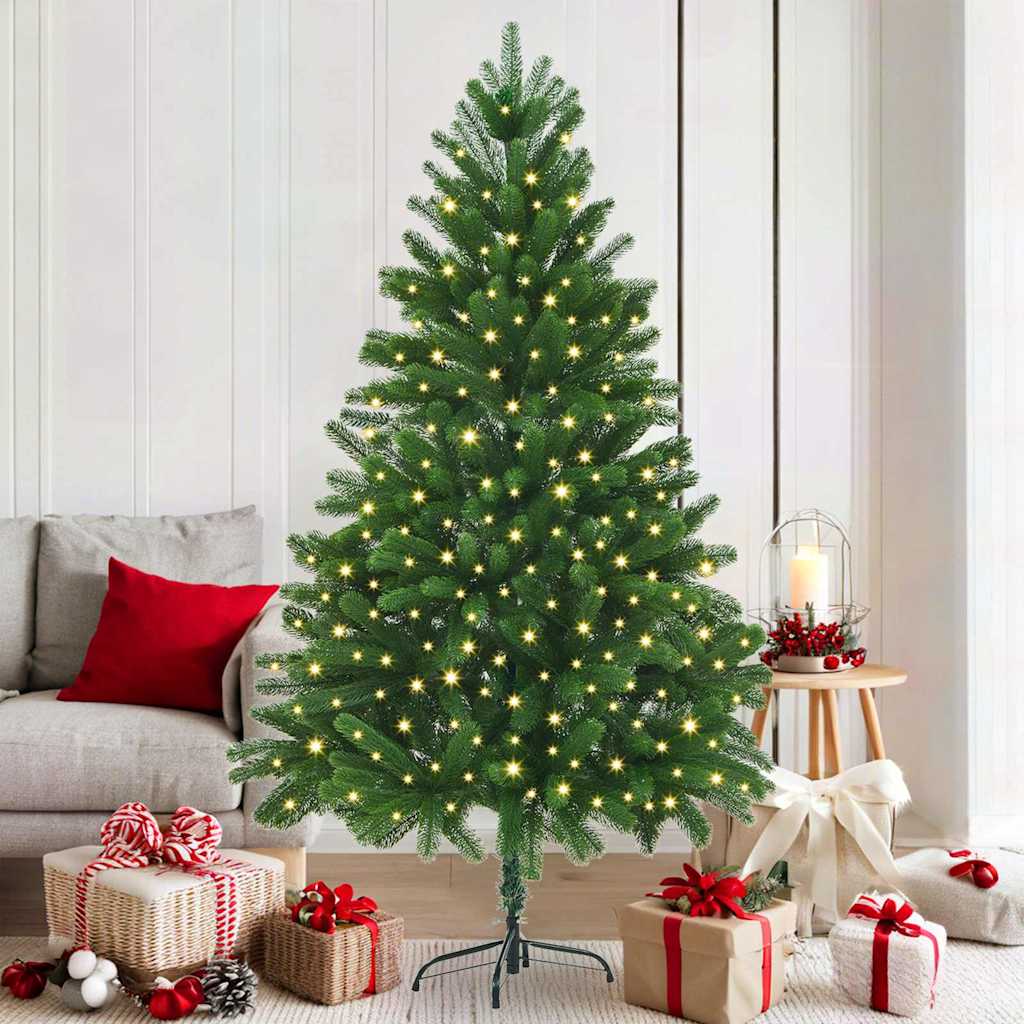 Christmas Tree with 300 LEDs with Stand Green 180 cm PE