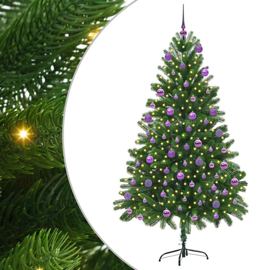 Christmas Tree with 300 LEDs with Stand Green 180 cm PE