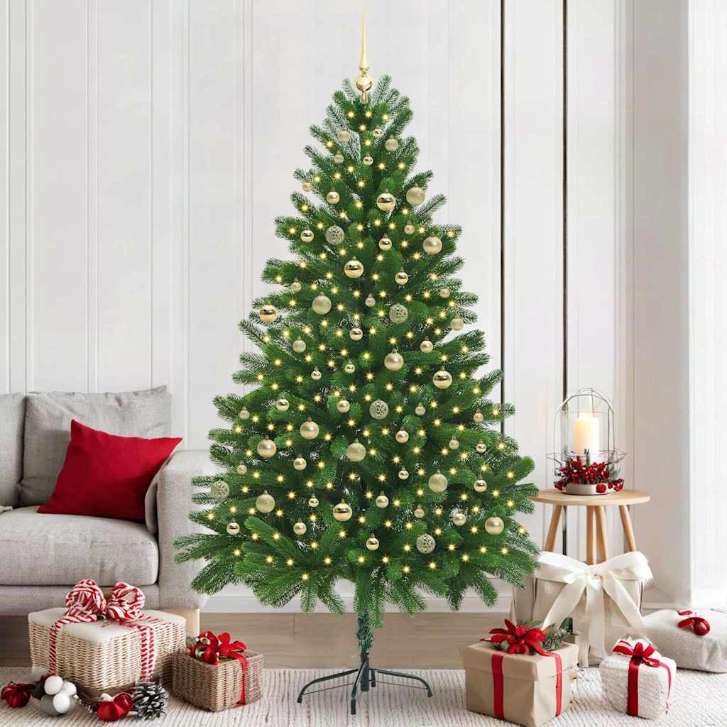 Christmas Tree with 300 LEDs with Stand Green 210 cm PE