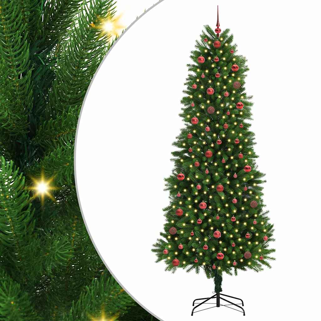 Christmas Tree with LED Light Green 240 cm PE