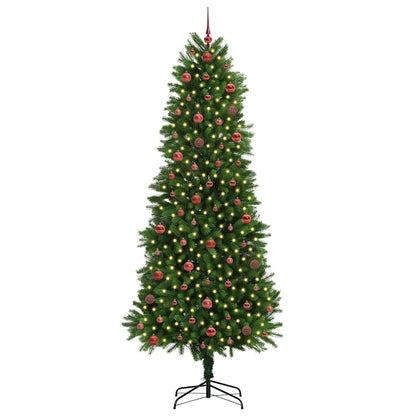 Christmas Tree with LED Light Green 240 cm PE