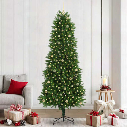 Christmas Tree with LED Light Green 240 cm PE
