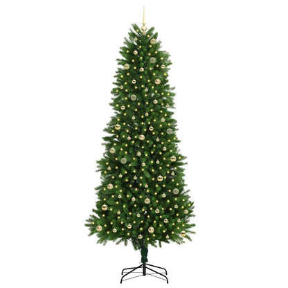 Christmas Tree with LED Light Green 240 cm PE