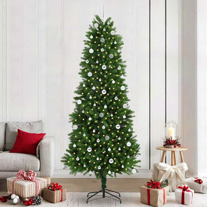 Christmas Tree with LED Light Green 240 cm PE