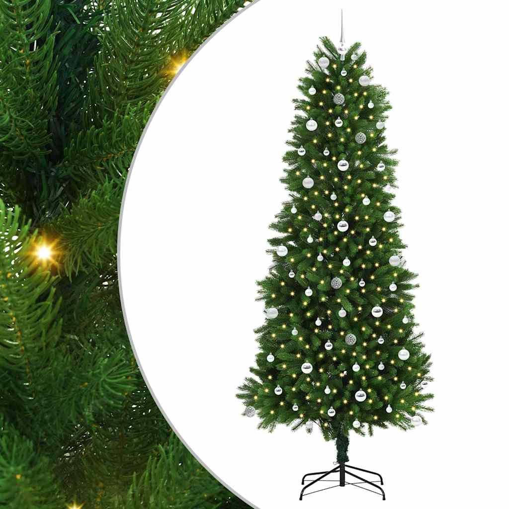 Christmas Tree with LED Light Green 240 cm PE
