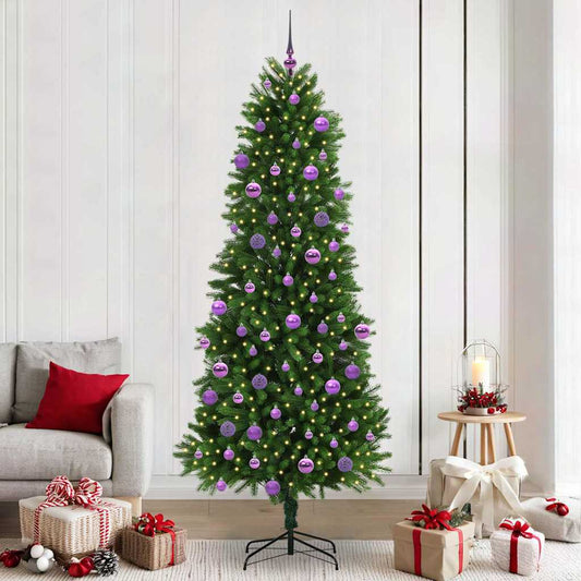 Christmas Tree with 300 LEDs with Stand Green 240 cm PE