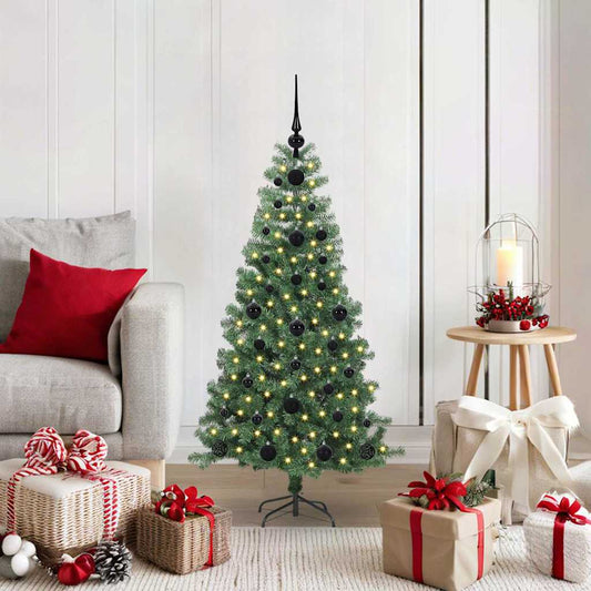 Christmas Tree with 150 LEDs with Stand Green 120 cm PVC