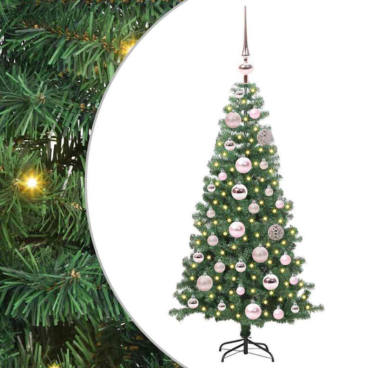 Christmas Tree with 150 LEDs with Stand Green 120 cm PVC