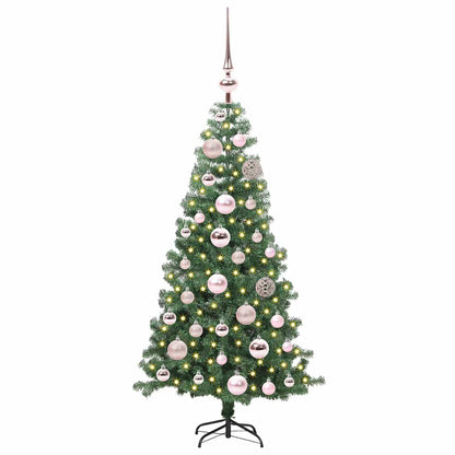 Christmas Tree with 150 LEDs with Stand Green 120 cm PVC