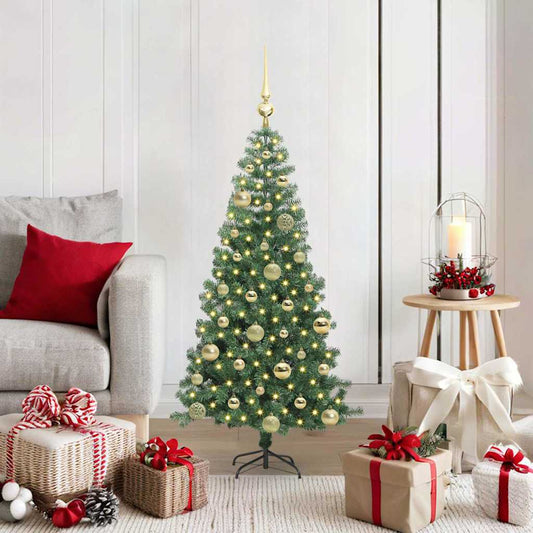 Christmas Tree with 150 LEDs with Stand Green 120 cm PVC
