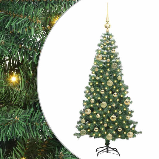 Christmas Tree with 150 LEDs with Stand Green 120 cm PVC