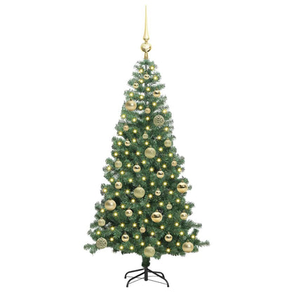 Christmas Tree with 150 LEDs with Stand Green 120 cm PVC