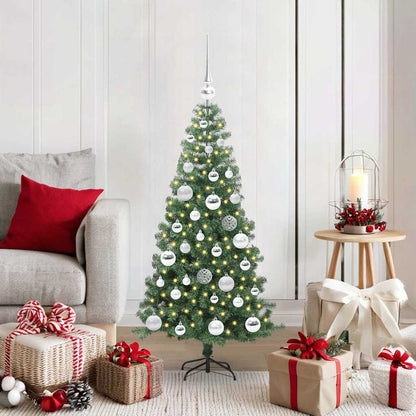 Christmas Tree with 150 LEDs with Stand Green 120 cm PVC