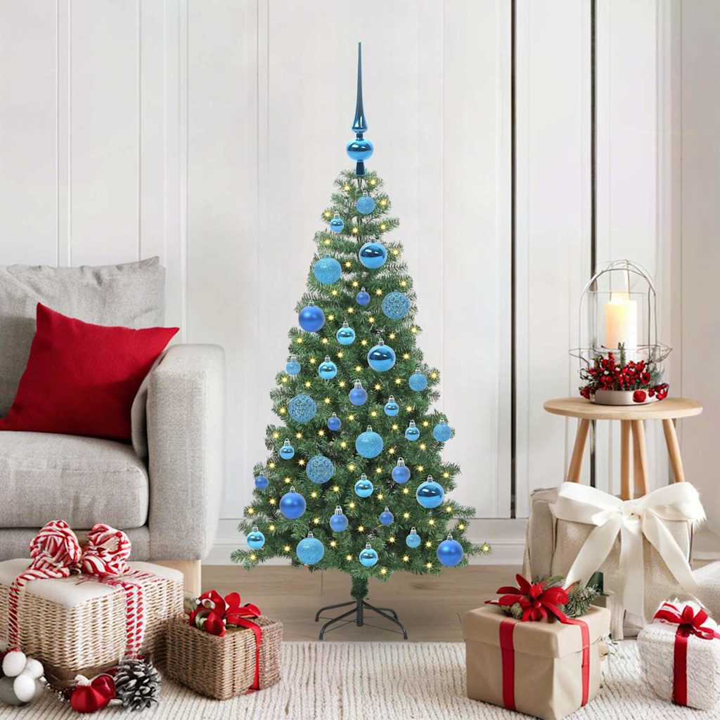 Christmas Tree with 150 LEDs with Stand Green 120 cm PVC