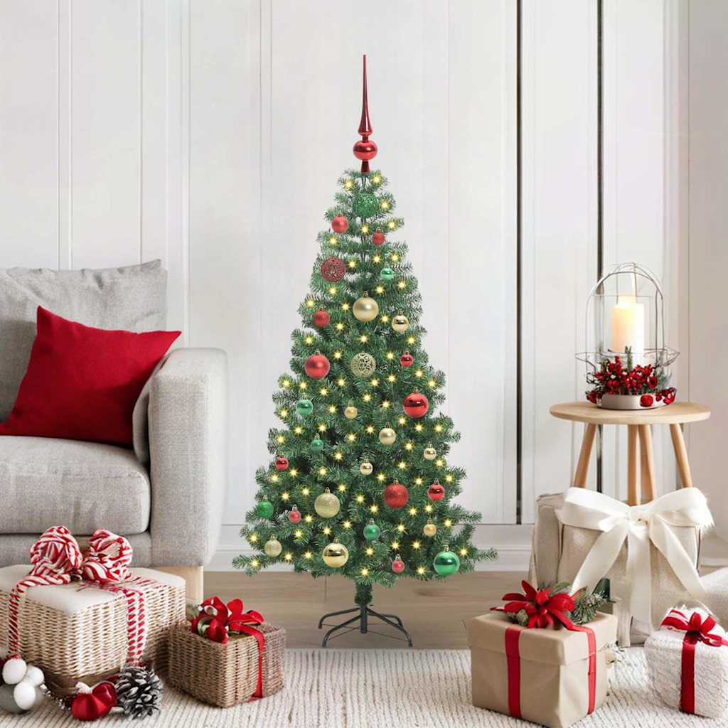Christmas Tree with 150 LEDs with Stand Green 120 cm PVC