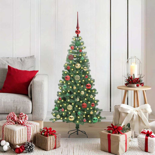 Christmas Tree with 150 LEDs with Stand Green 120 cm PVC