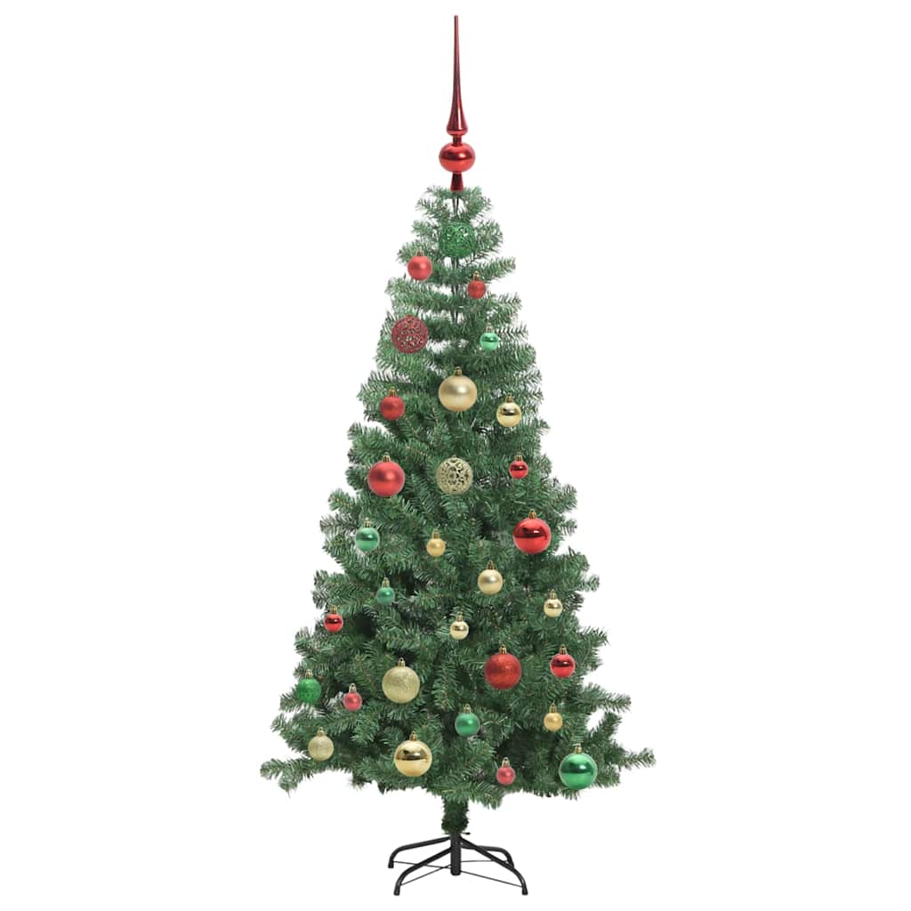 Christmas Tree with 150 LEDs with Stand Green 120 cm PVC