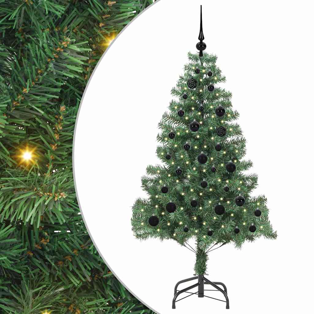 Christmas Tree with 150 LEDs with Stand Green 150 cm PVC