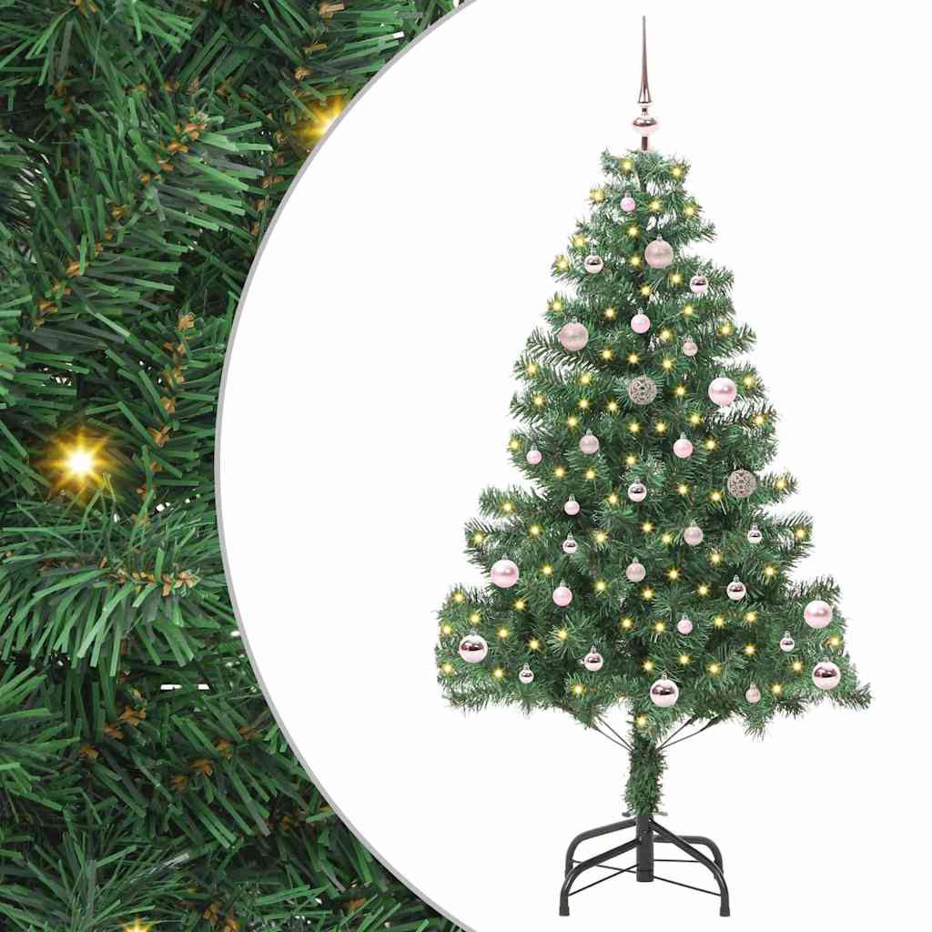 Christmas Tree with 150 LEDs with Stand Green 150 cm PVC