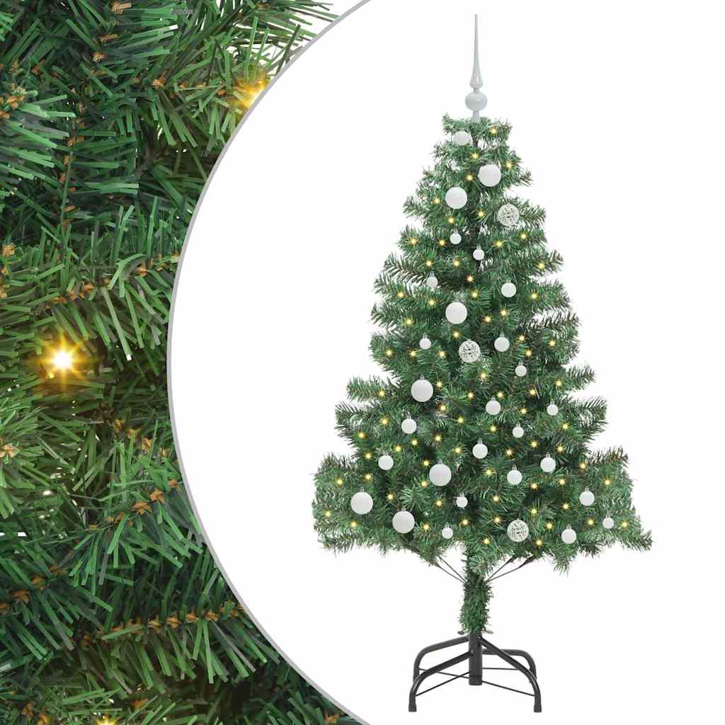 Christmas Tree with 150 LEDs with Stand Green 150 cm PVC