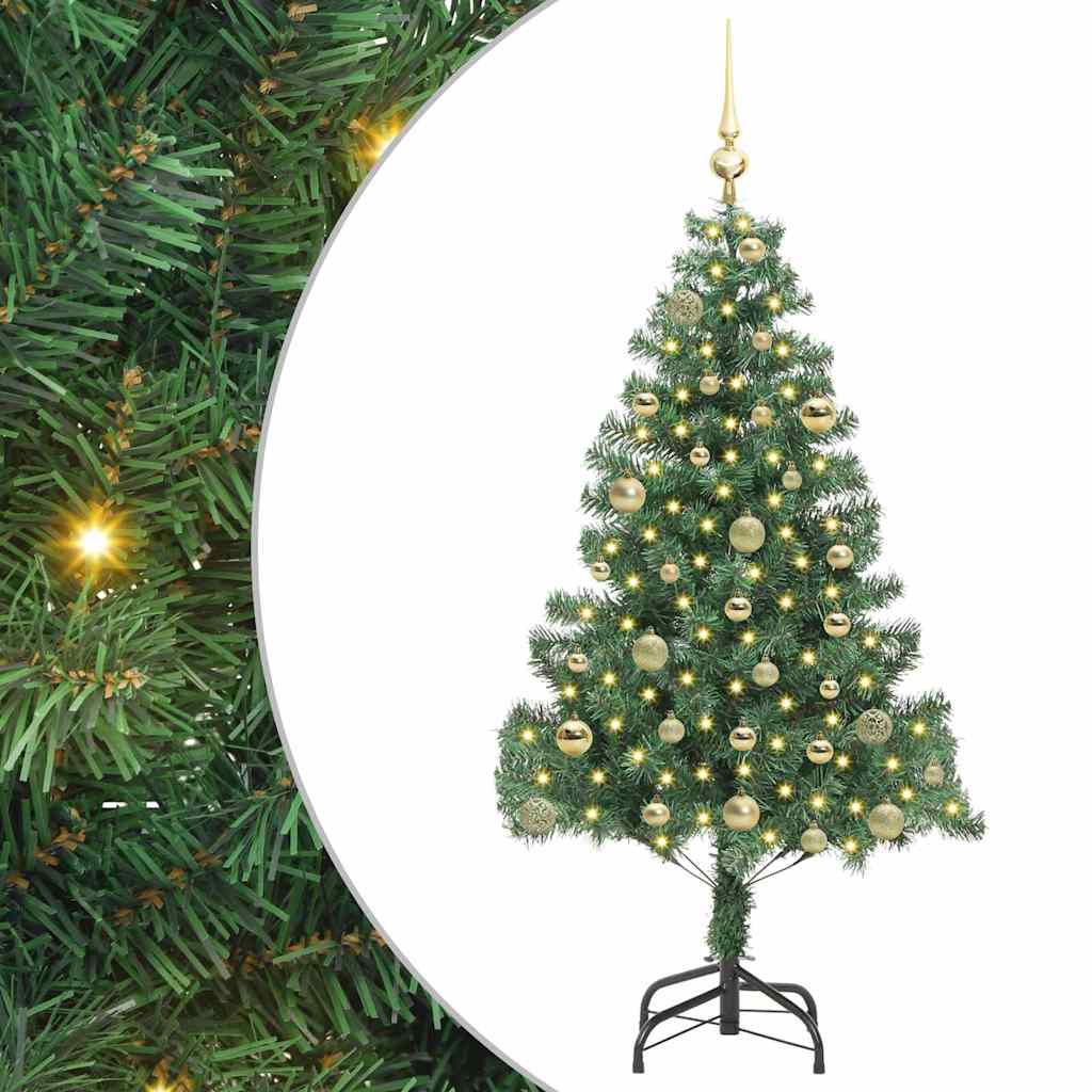 Christmas Tree with 150 LEDs with Stand Green 150 cm PVC