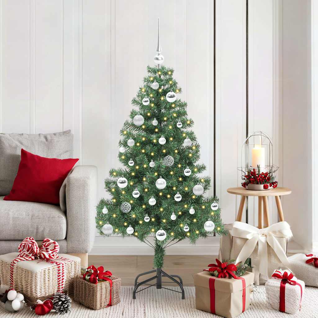 Christmas Tree with 150 LEDs with Stand Green 150 cm PVC
