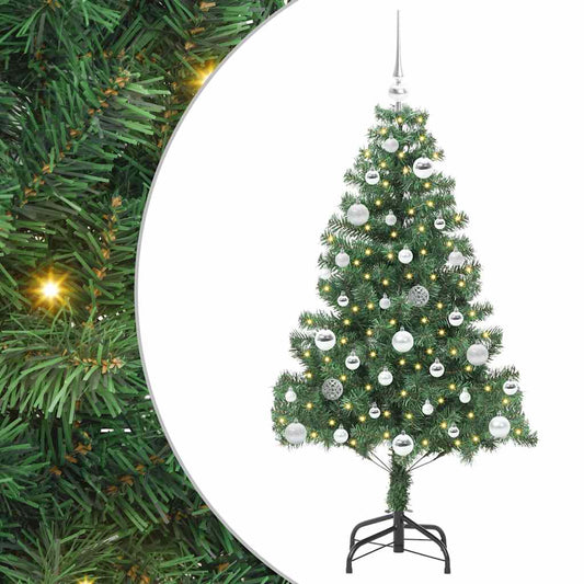 Christmas Tree with 150 LEDs with Stand Green 150 cm PVC