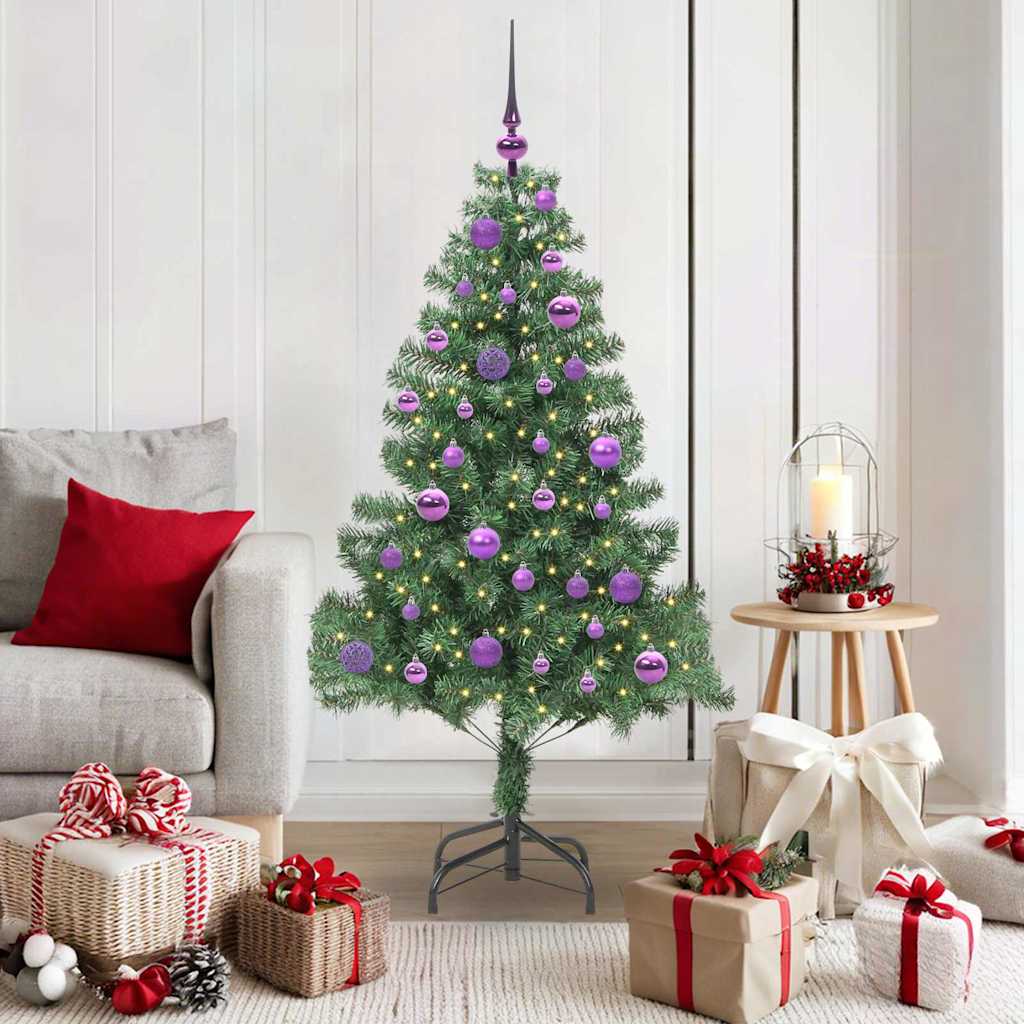 Christmas Tree with 150 LEDs with Stand Green 150 cm PVC