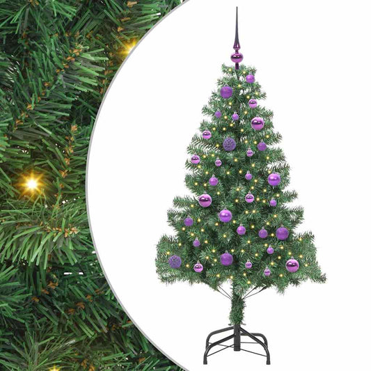 Christmas Tree with 150 LEDs with Stand Green 150 cm PVC