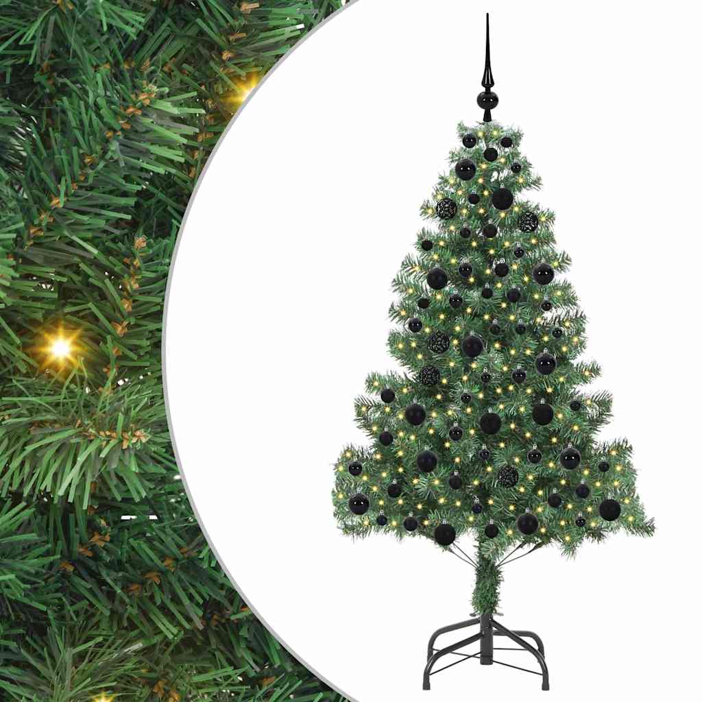 Christmas Tree with 300 LEDs with Stand Green 180 cm PVC