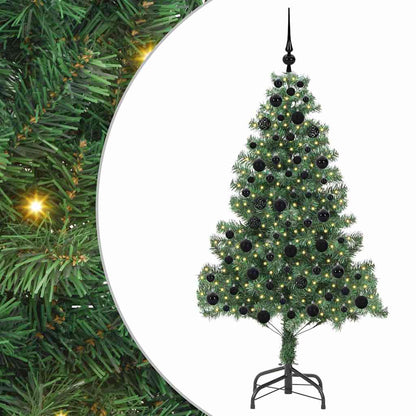 Christmas Tree with 300 LEDs with Stand Green 180 cm PVC