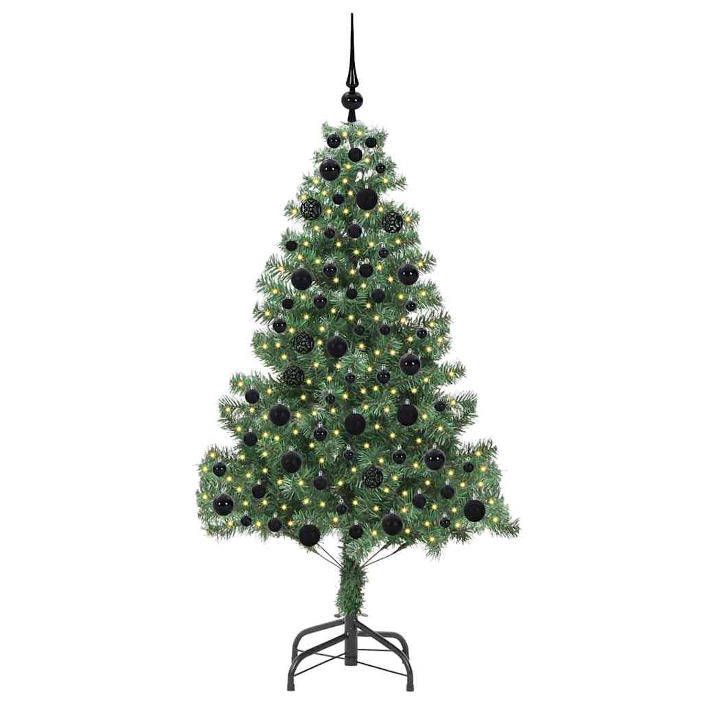 Christmas Tree with 300 LEDs with Stand Green 180 cm PVC