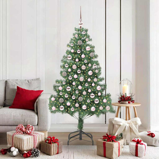 Christmas Tree with 300 LEDs with Stand Green 180 cm PVC