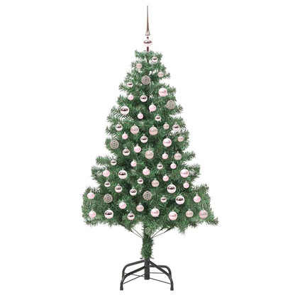 Christmas Tree with 300 LEDs with Stand Green 180 cm PVC