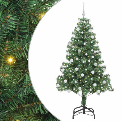 Christmas Tree with 300 LEDs with Stand Green 180 cm PVC