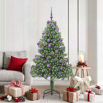 Christmas Tree with 300 LEDs with Stand Green 180 cm PVC