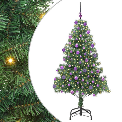 Christmas Tree with 300 LEDs with Stand Green 180 cm PVC