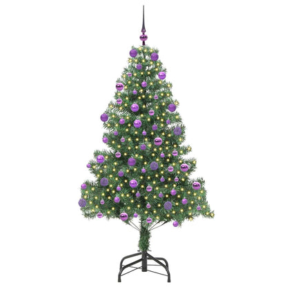 Christmas Tree with 300 LEDs with Stand Green 180 cm PVC