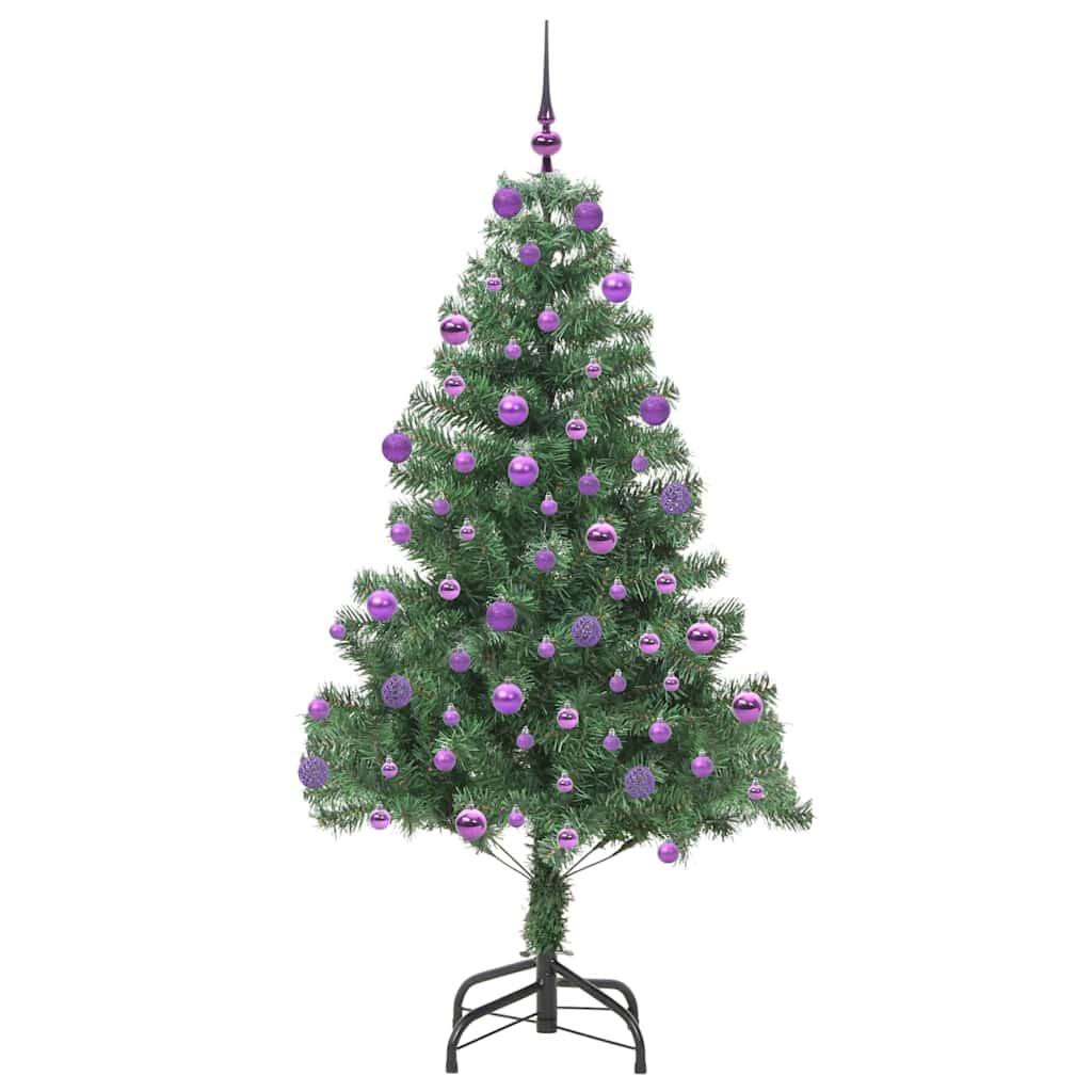 Christmas Tree with 300 LEDs with Stand Green 180 cm PVC