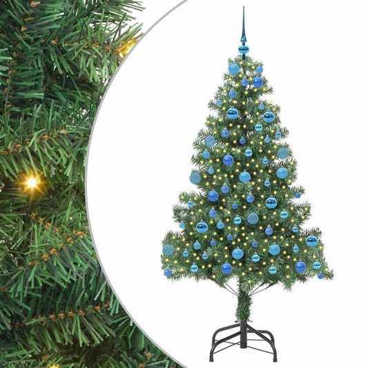 Christmas Tree with 300 LEDs with Stand Green 180 cm PVC