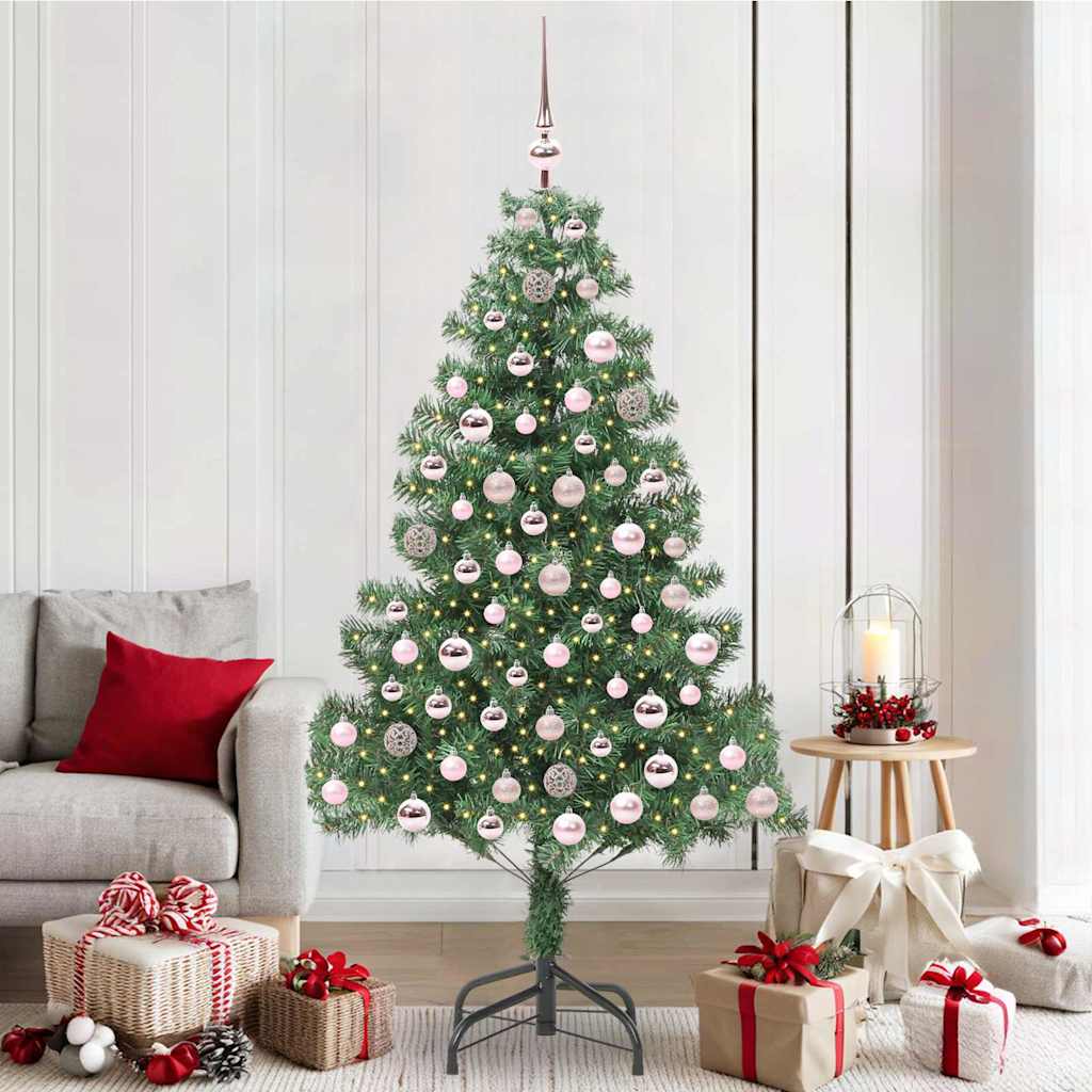 Christmas Tree with 300 LEDs with Stand Green 210 cm PVC